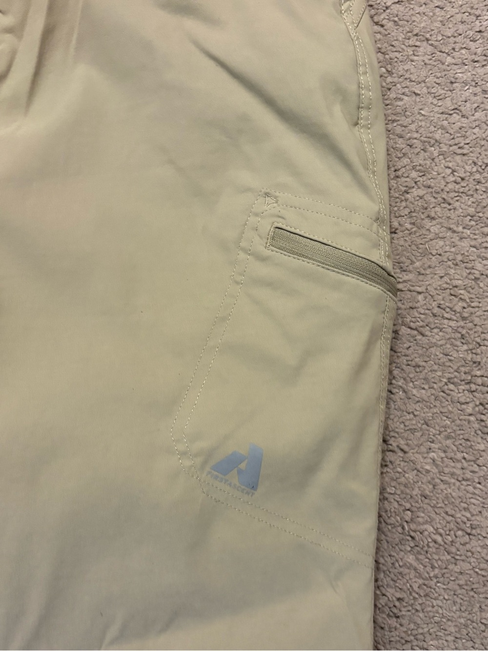 Eddie Bauer Women’s 16 Fleece Lined Hiking Pants Khaki Outdoor Travel gorpcore - Picture 6 of 7
